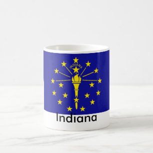 Indiana-Staats-Flaggen-Tasse Tasse