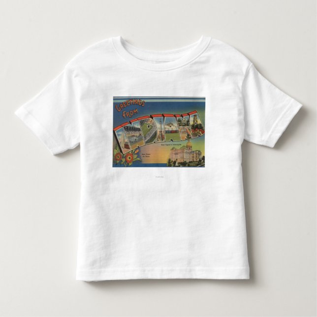 Indiana (Staats-Hauptstadt/Blume) Kleinkind T-shirt (Vorderseite)