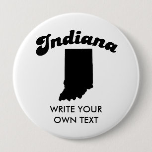 INDIANA-STAATS-MOTTO-T - SHIRT BUTTON