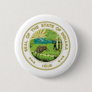 Indiana-Staats-Siegel Button