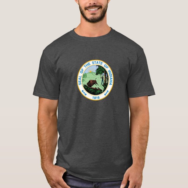 Indiana Staatssiegel T-Shirt (Vorderseite)