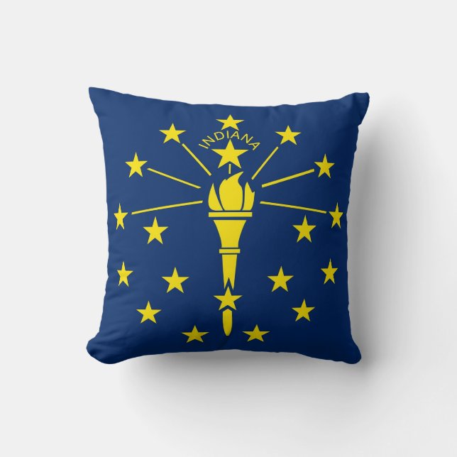 Indiana State Flag American MoJo Pillow Kissen (Vorderseite)