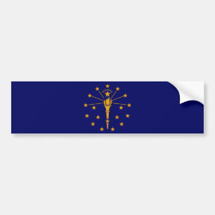 Indiana State Flag Design Autoaufkleber