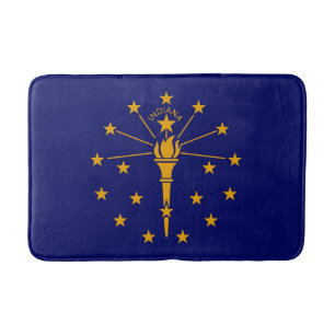Indiana State Flag Design Badematte