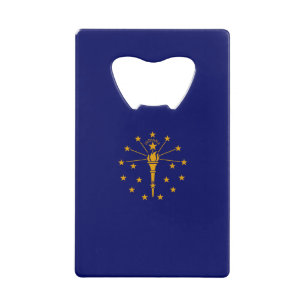 Indiana State Flag Design Geldbeutel Flaschenöffner