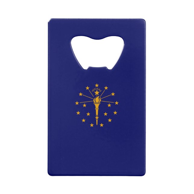 Indiana State Flag Design Geldbeutel Flaschenöffner (Vorderseite)