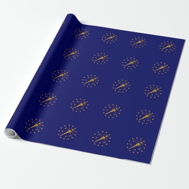 Indiana State Flag Design Geschenkpapier (Ungerollt)