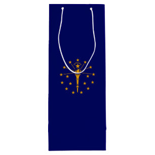 Indiana State Flag Design Geschenktüte Für Weinflaschen