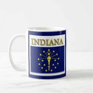 Indiana State Flag Design Kaffeetasse