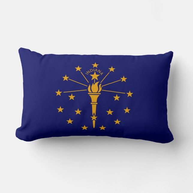 Indiana State Flag Design Lendenkissen (Vorderseite)