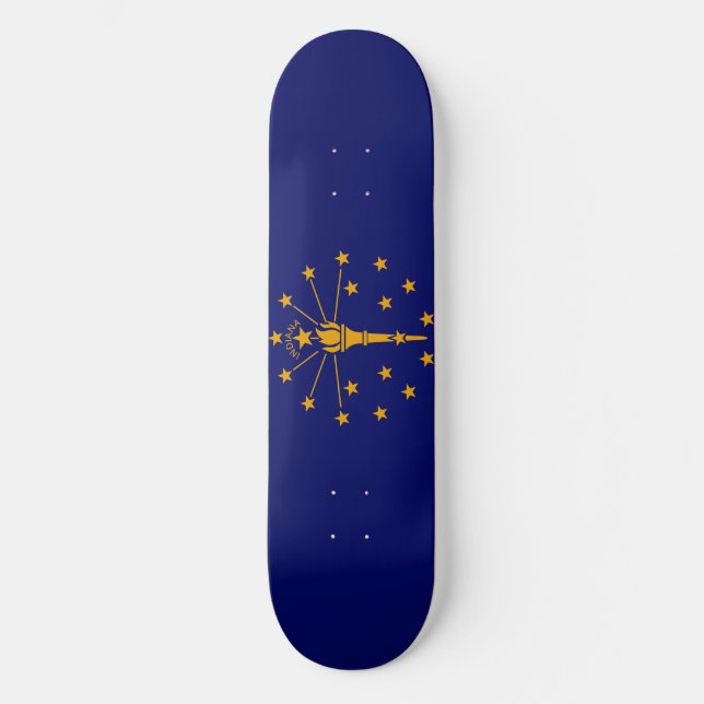 Indiana State Flag Design Skateboard (Vorderseite)
