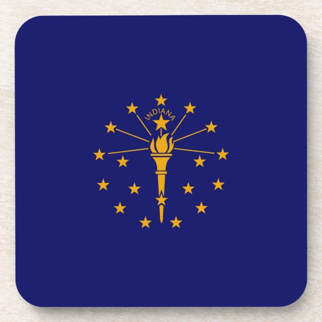 Indiana State Flag Design Untersetzer (Vorderseite)
