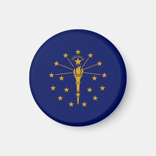 Indiana State Flag USA Magnet (Vorne)