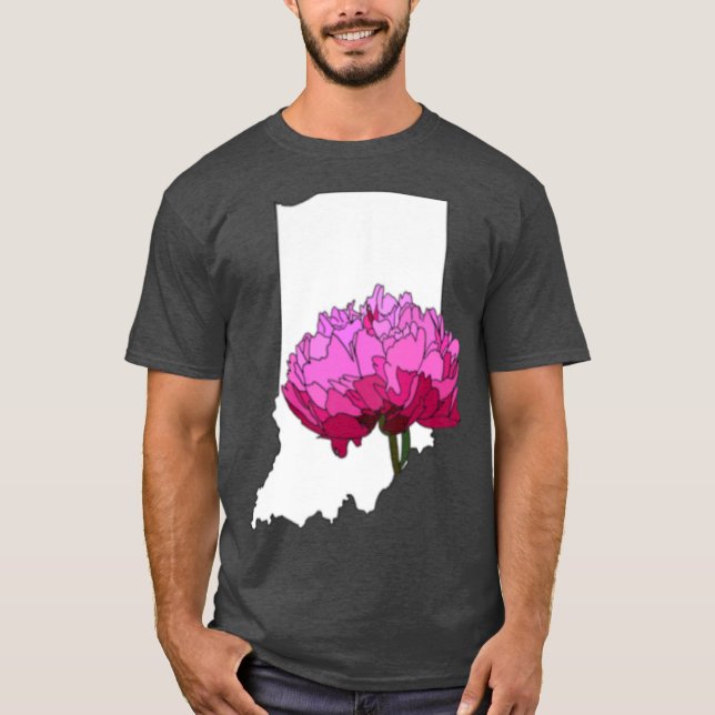 Indiana State Flower Oversized T-Shirt (Vorderseite)