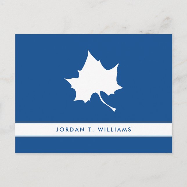 Indiana State Leaf Einladungspostkarte (Vorderseite)