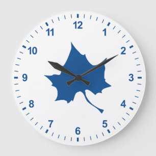 Indiana State Leaf Große Wanduhr