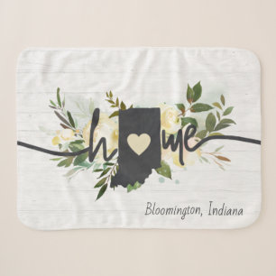Indiana State Personalisiert Ihre Heimatstadt Rust Sherpadecke