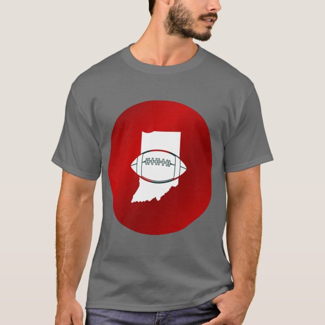 Indiana State Pride Design T-Shirt (Vorderseite)
