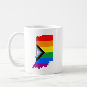 Indiana State Pride LGBTQ Progress Pride Kaffeetasse