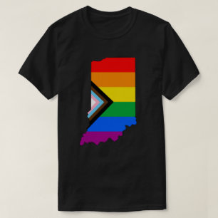 Indiana State Stolz LGBTQ Fortschritt Stolz T-Shirt
