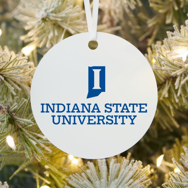 Indiana State University Feiertag Ornament Aus Metall (InSitu)