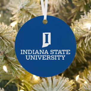 Indiana State University Feiertag Ornament Aus Metall