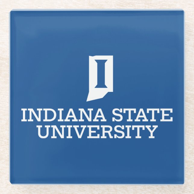 Indiana State University Glasuntersetzer (Vorderseite)