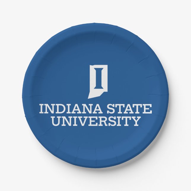 Indiana State University Pappteller (Vorderseite)