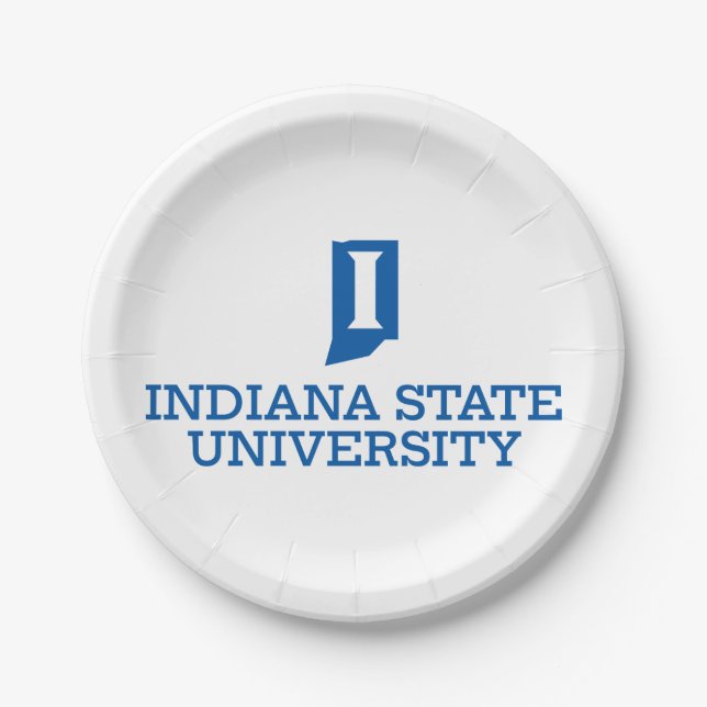 Indiana State University Pappteller (Vorderseite)