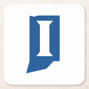 Indiana State University Rechteckiger Pappuntersetzer