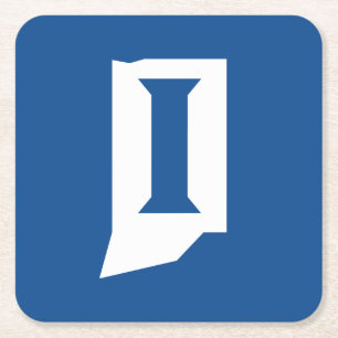 Indiana State University Rechteckiger Pappuntersetzer