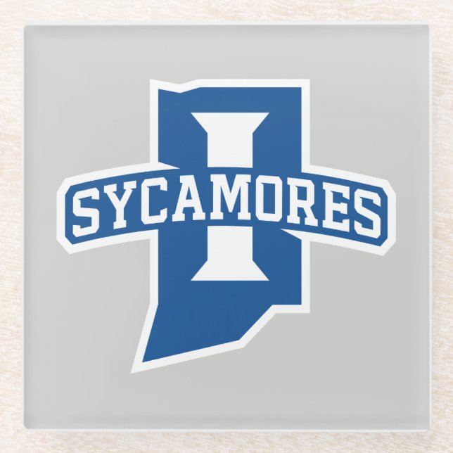 Indiana State University Sycamores Glasuntersetzer (Vorderseite)