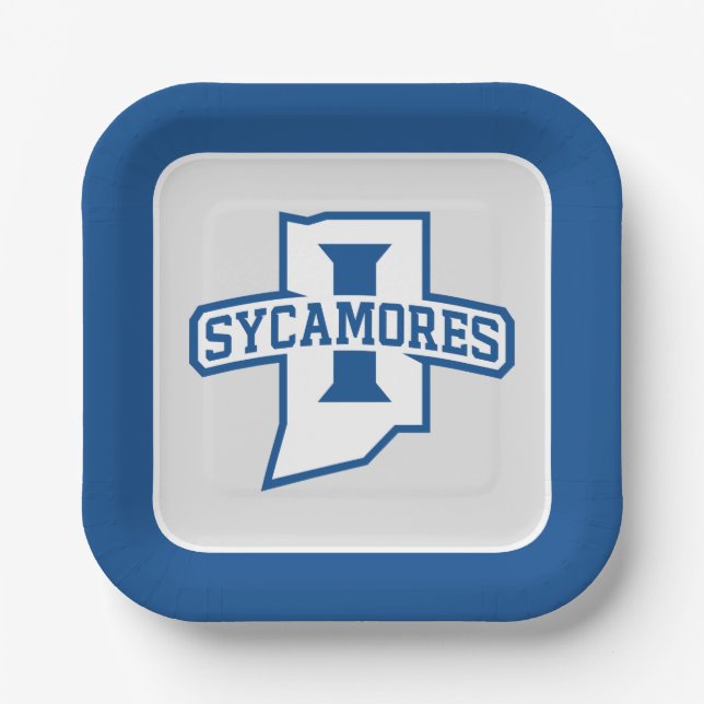 Indiana State University Sycamores Pappteller (Vorderseite)
