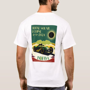 Indiana Travel Poster Eclipse T-Shirt