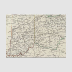 Indiana und Ohio Seidenpapier