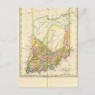 Indiana US Postkarte