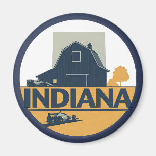 Indiana USA Magnet