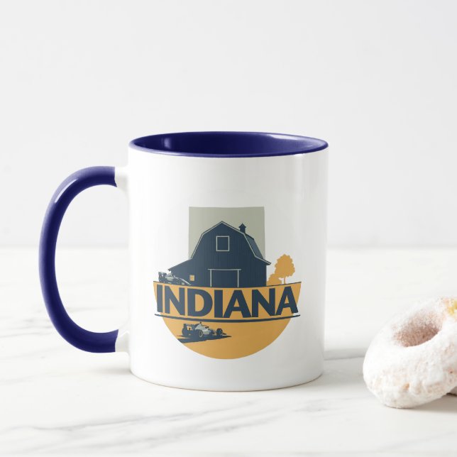 Indiana USA Tasse (Mit Donut)