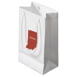 Indiana-Zuhause-Silhouette-Staatskarte Kleine Geschenktüte