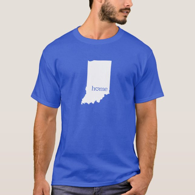 Indiana Zuhause Staat IN T - Shirt (Vorderseite)
