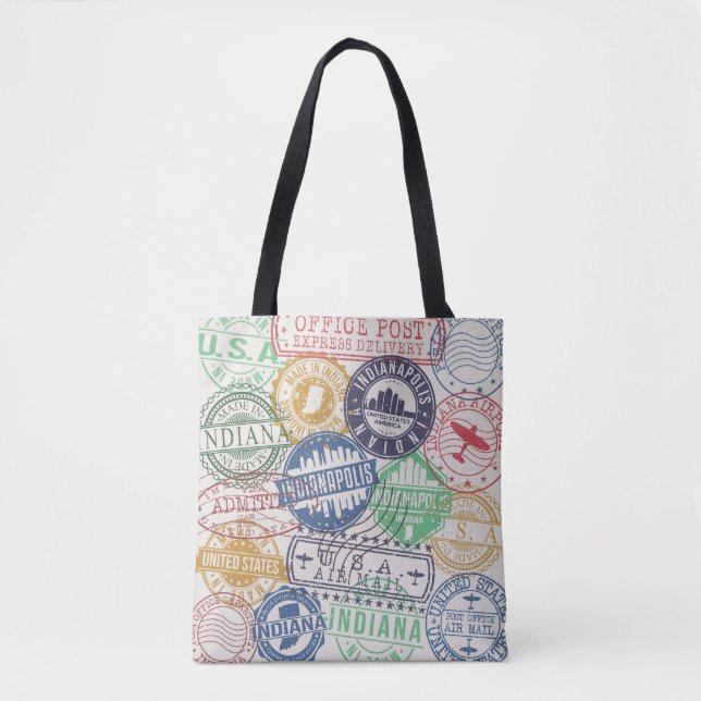 Indianapolis Briefmarke: Reisen Siegel Set. (Vorderseite)