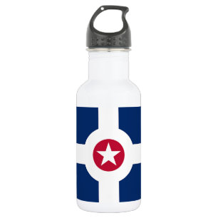 Indianapolis City Flag Liberty Flasche Edelstahlflasche