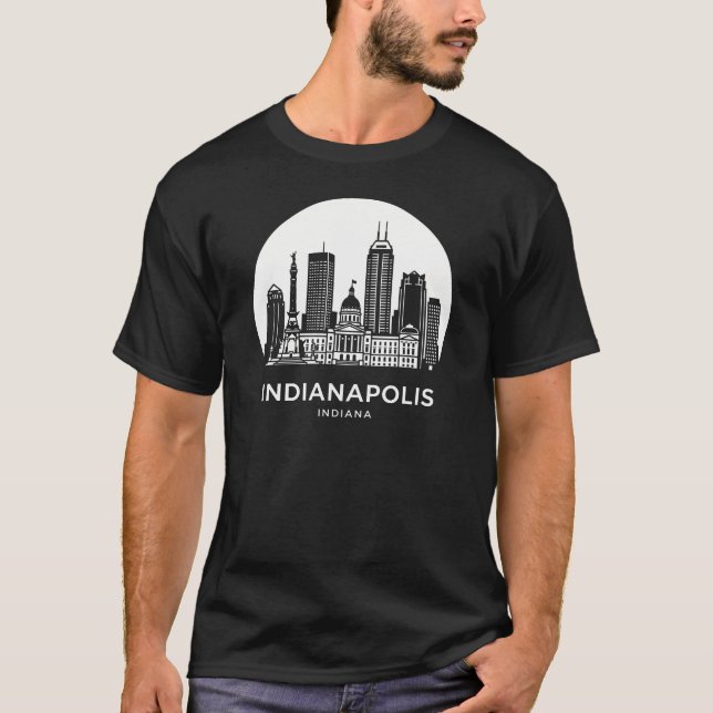 Indianapolis City Indiana T-Shirt (Vorderseite)