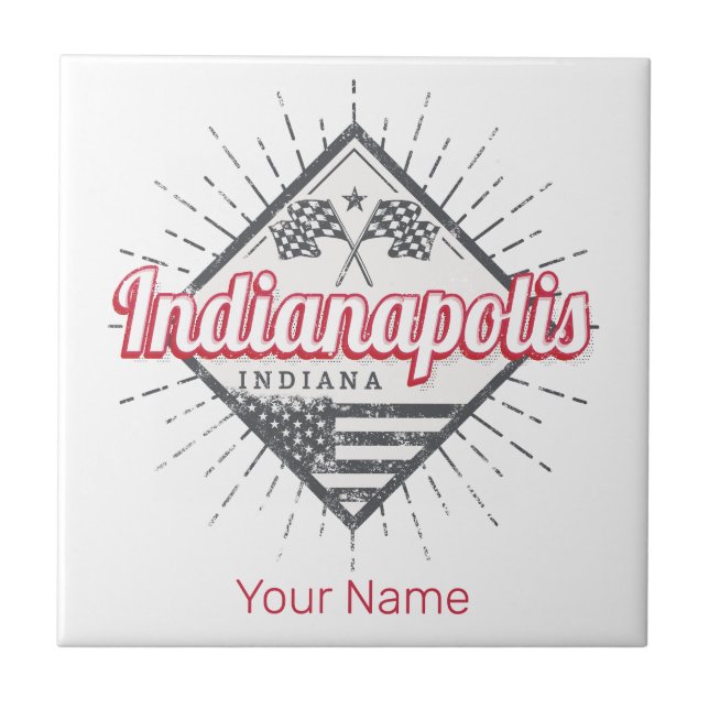 Indianapolis City Indiana Vereinigte Staaten USA Fliese (Vorderseite)