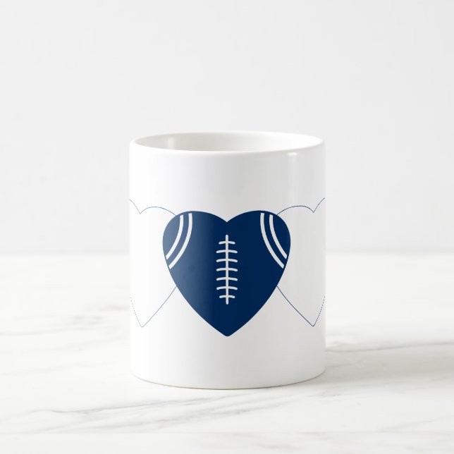 Indianapolis Colts Football Heart Design Kaffeetasse (Mittel)