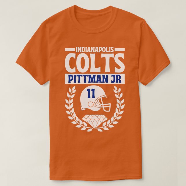 Indianapolis Colts Pittman Jr 11 American 1 T-Shirt (Design vorne)