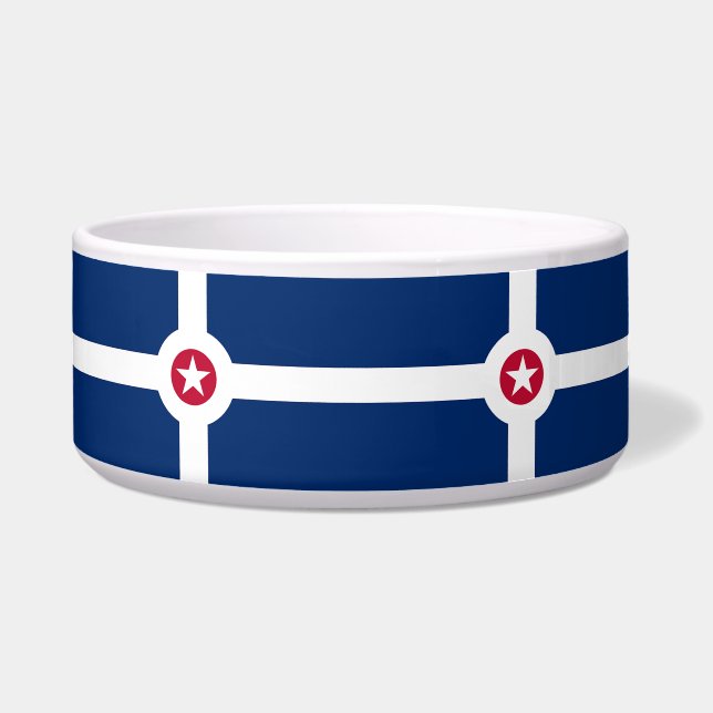 Indianapolis Flag Pet Bowl Napf (Vorderseite)