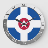 Indianapolis-Flagge Großuhr