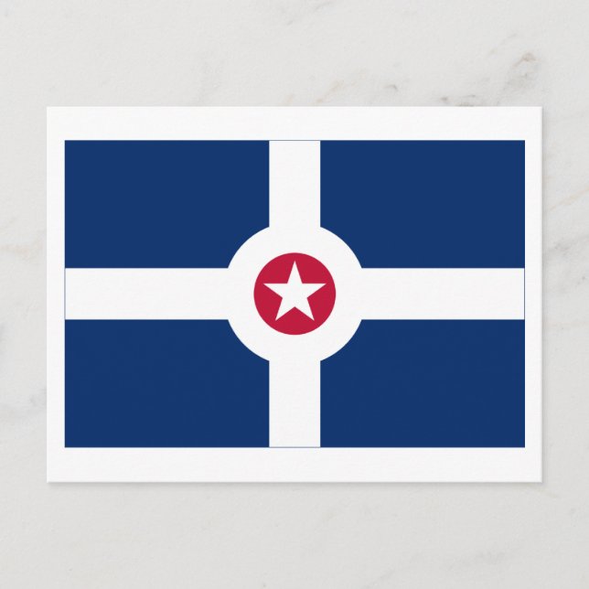 Indianapolis-Flagge Postkarte (Vorderseite)