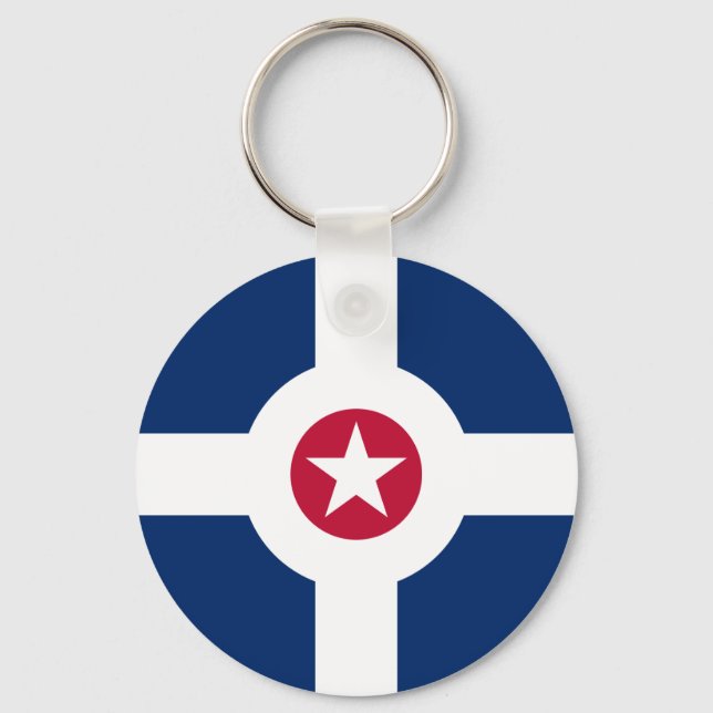 Indianapolis-Flagge Schlüsselanhänger (Vorderseite)